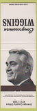 Matchbook Cover - Congressman Wiggins Orange County CA?