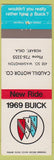 Matchbook Cover - 1969 Buick Caudill Motors Hobart OK