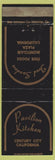 Matchbook Cover - Pavilion Kitchen Century City CA