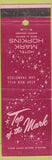 Matchbook Cover - Mark Hopkins Hotel San Francisco CA