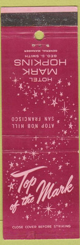 Matchbook Cover - Mark Hopkins Hotel San Francisco CA
