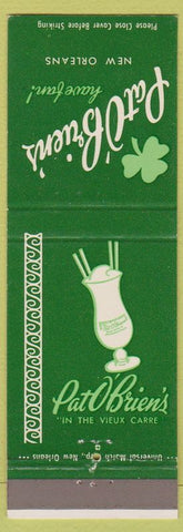 Matchbook Cover - Pat O'Brien's Bar New Orleans LA