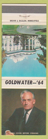 Matchbook Cover - Barry Goldwater for President Republican