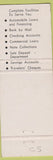 Matchbook Cover - West Carroll National Bank Oak Grove LA Lake Providence LA