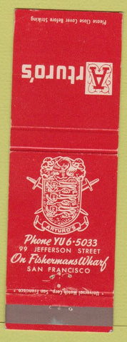 Matchbook Cover - Arturo's San Francisco CA