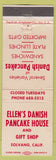 Matchbook Cover - Ellen's Danish Pancake House Solvang CA