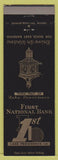 Matchbook Cover - First National Bank Lake Providence LA