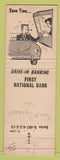 Matchbook Cover - First National Bank Lake Providence LA