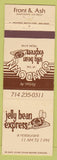 Matchbook Cover - Jelly Bean Express Restaurant San Diego cA