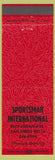Matchbook Cover - Sportsman International San Diego CA