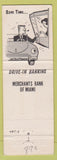 Matchbook Cover - Merchants Bank Miami FL