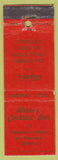 Matchbook Cover - Alioto's Cocktail Bar San Francisco CA