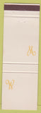 Matchbook Cover - W Banquet Facilities NO TOWN
