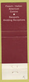Matchbook Cover - Aldo's Restaurant Sacramento CA