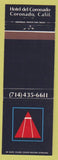 Matchbook Cover - Hotel Del Coronado CA CREASE