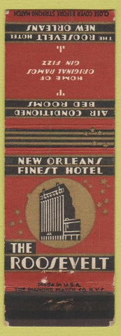 Matchbook Cover - Roosevelt Hotel New Orleans LA WEAR