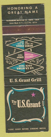 Matchbook Cover - US Grant Hotel San Diego CA