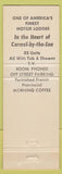 Matchbook Cover - Village Inn Carmel By the Sea CA Motor Lodge