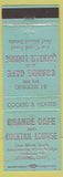 Matchbook Cover - Grande Cafe Redding CA