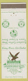 Matchbook Cover - Golden Eagle Hotel Redding CA Kiwanis Rotary Club