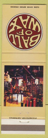 Matchbook Cover - Ball of Wax Candles San Francisco CA