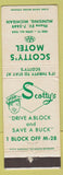 Matchbook Cover - Scotty's Motel Munising MI