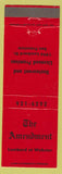 Matchbook Cover - The Amendment San Francisco CA
