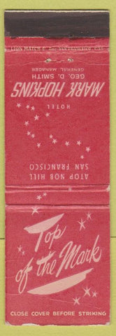 Matchbook Cover - Hotel Mark Hopkins San Francisco CA