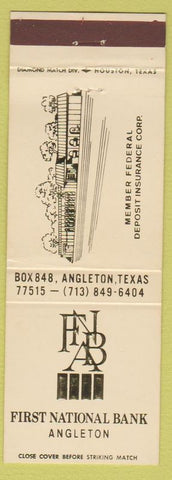 Matchbook Cover - First National Bank Angleton TX