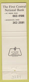 Matchbook Cover - First Central Bank Rosewood OH ST Paris