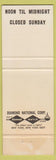 Matchbook Cover - Lubach's Restaurant San Diego CA