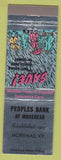 Matchbook Cover - Peoples Bank of Morehead KY