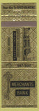 Matchbook Cover - Merchants Bank Miami FL