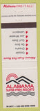 Matchbook Cover - Alabana Super Parks AL Cooper Cheaha DeSoto