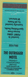 Matchbook Cover - Outrigger Motel Point Loma San Diego CA teal
