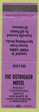 Matchbook Cover - Outrigger Motel Point Loma San Diego CA purple
