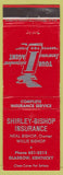 Matchbook Cover - Shirley Bishop Insurance Glasgow KY