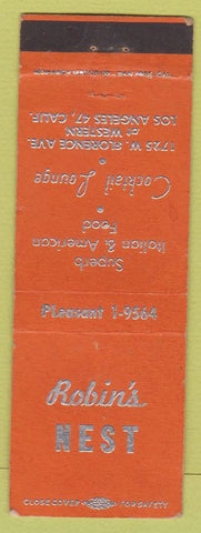 Matchbook Cover - Robin's Nest Los Angeles CA