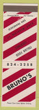 Matchbook Cover - Bruno's San Francisco CA Italian