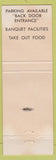 Matchbook Cover - Bruno's San Francisco CA Italian