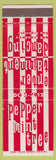 Matchbook Cover - Pepper Mint Tree San Francisco CA