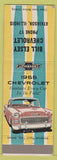 Matchbook Cover - 1955 Chevrolet Atkinson IL low phone