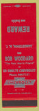 Matchbook Cover - Ed Shults Chevrolet Jamestown NY