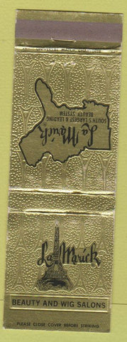 Matchbook Cover - La Marick Beauty Supply Wigs NC FL TN VA GA SC