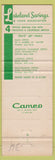 Matchbook Cover - Lakeland Savings Loan Morris County NJ