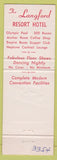 Matchbook Cover - Langford Resort Hotel Winter Park FL