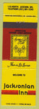 Matchbook Cover - Jacksonian Inn Jackson MS