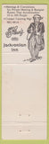 Matchbook Cover - Jacksonian Inn Jackson MS