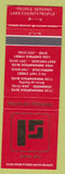 Matchbook Cover - Peoples Federal Hammond IN Merrillville East Chicago