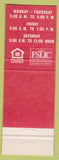 Matchbook Cover - Peoples Federal Hammond IN Merrillville East Chicago